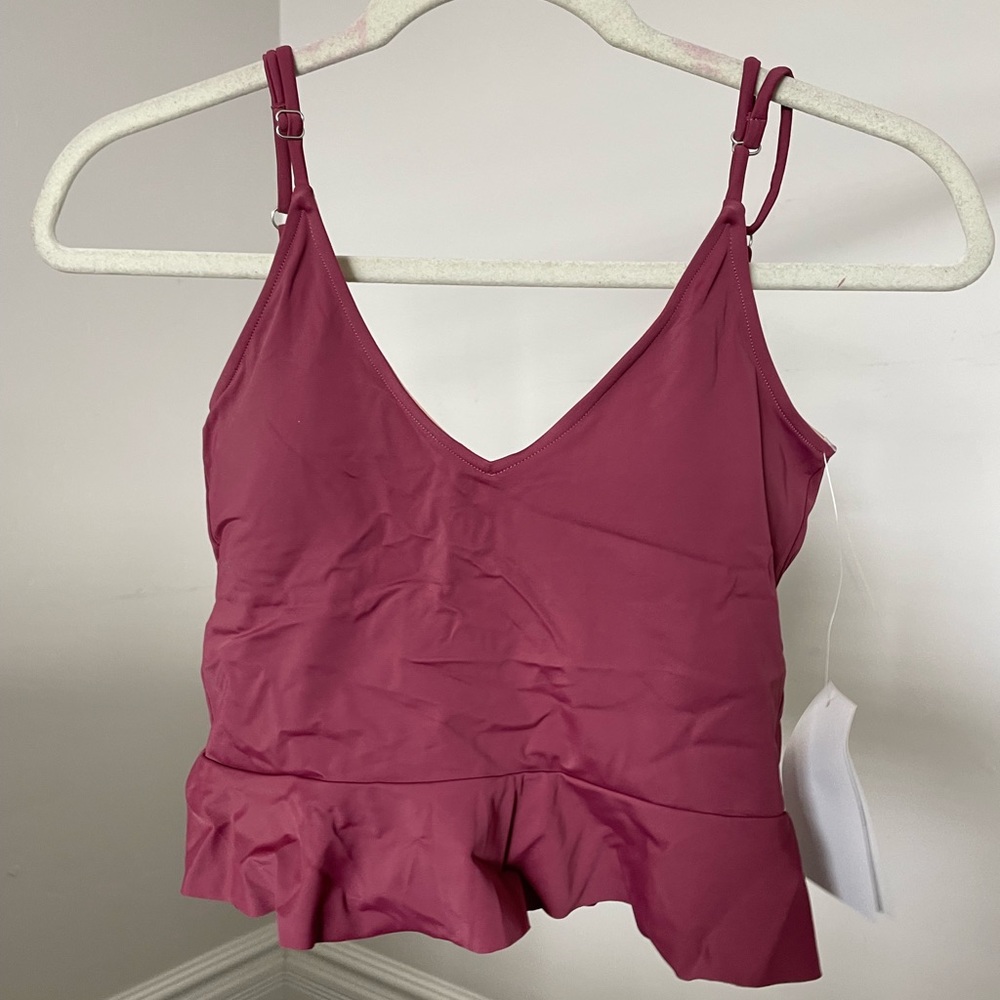 Kortni Jeane scoop back top Magenta Small